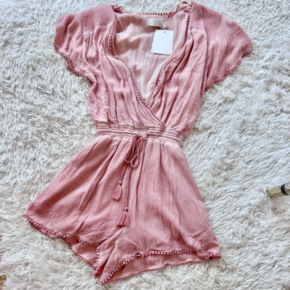 The Jetset Diaries - Primrose Romper Blush Pink XS - Picture 3 of 7